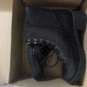 Madden Girl Combat Boots size 6